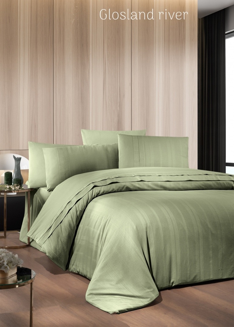 Постільна білизна ранфорс Deluxe First Choice євро розмір Glosland river, фото 1