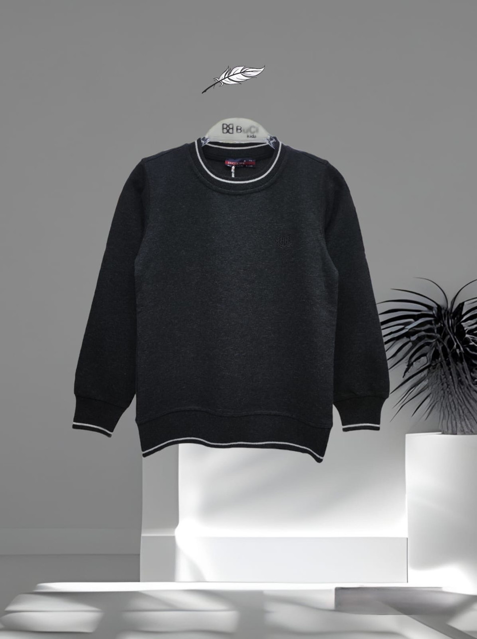 Сірий реглан підлітковий на хлопчиків 146,152,158,164,170 зросту Buci Туреччина, фото 1