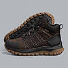 Зимові чоловічі шкіряні черевики, кросівки коричневі утеплені з натуральної шкіри на хутрі на зиму для чоловіків, розмір 40-45, фото 5