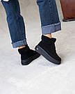 Жіночі зимові черевики із замші чорні на хутрі Україна, фото 8