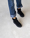 Жіночі зимові черевики із замші чорні на хутрі Україна, фото 10