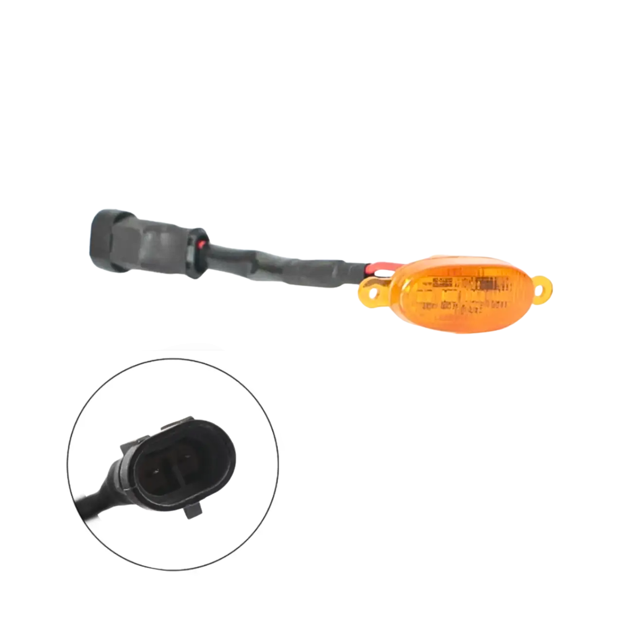 Універсальна LED автолампа для решітки радіатору жовта 12В вогник ДХО