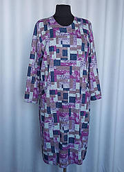 Жіноча повсякденна сукня прямого крою з довгими рукавами з 52 по 64 р