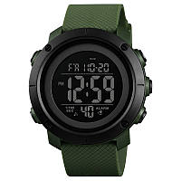Годинник наручний Skmei 1434 (Army Green Black ABS ring, 1434AGBK)-ЛBP