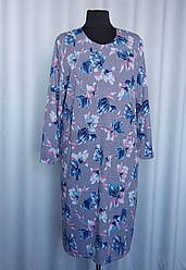 Жіноче трикотажне плаття бузкового кольору прямого крою з 52 по 64 р