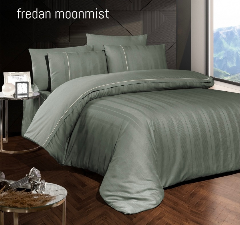 Постільна білизна ранфорс Deluxe First Choice євро розмір Fredan moonmist, фото 1