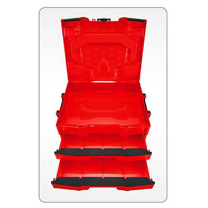 Ящик для інструменту модульний 3 секції 456x372x250мм (пластик) TBCE0202 TOPTUL, фото 2