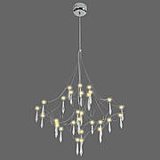 Люстра срібна/хром "CRYSTAL" арт-деко (918-L981 (600) CH)
