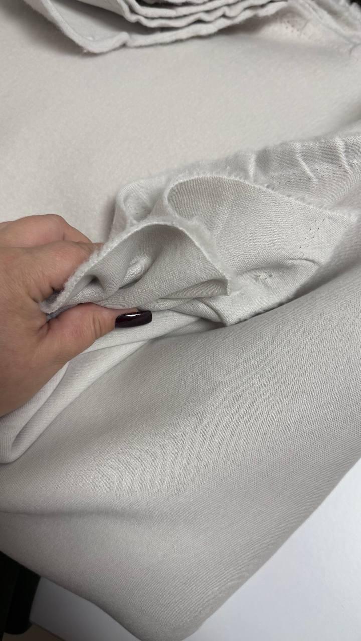 Тринитка начіс, колір світлий сірий , щільність 340 г/м, фото 1