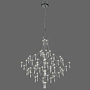 Люстра срібна/хром "CRYSTAL" арт-деко (918-L981 (800) CH)