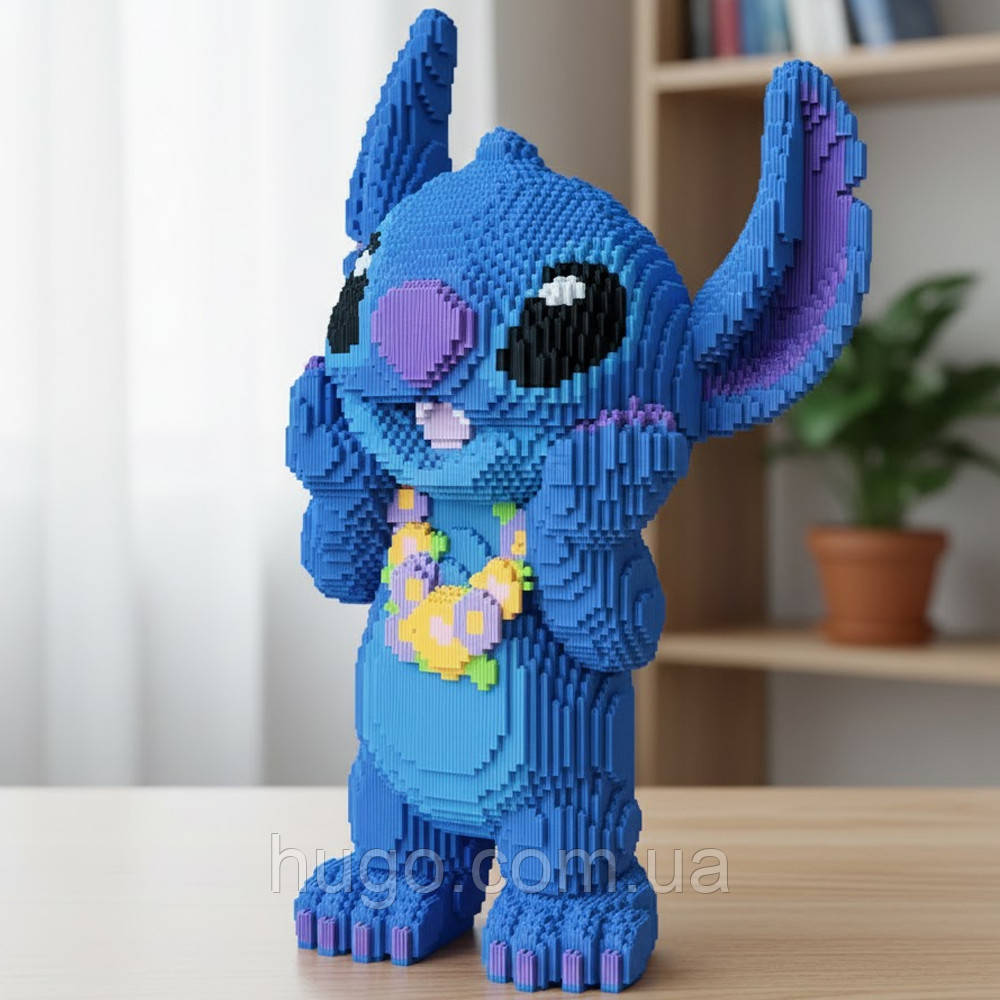 Об'ємний конструктор Magic Blocks «Стич» (65 см) для дітей / 3Д конструктор дитячий / Конструктор 3D, фото 1