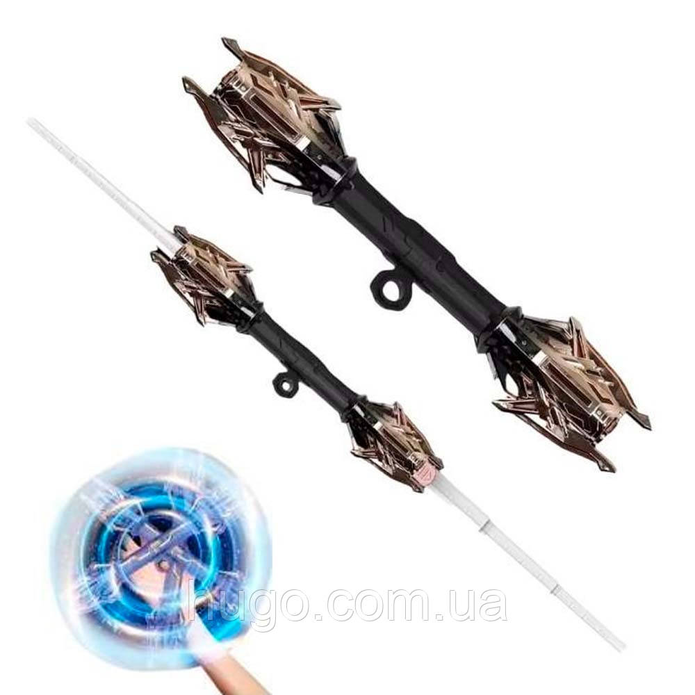 Джедайський світловий меч, 120 см, з ефектами світла та звуку, чорний / Світиться меч / Джедайський меч, фото 1