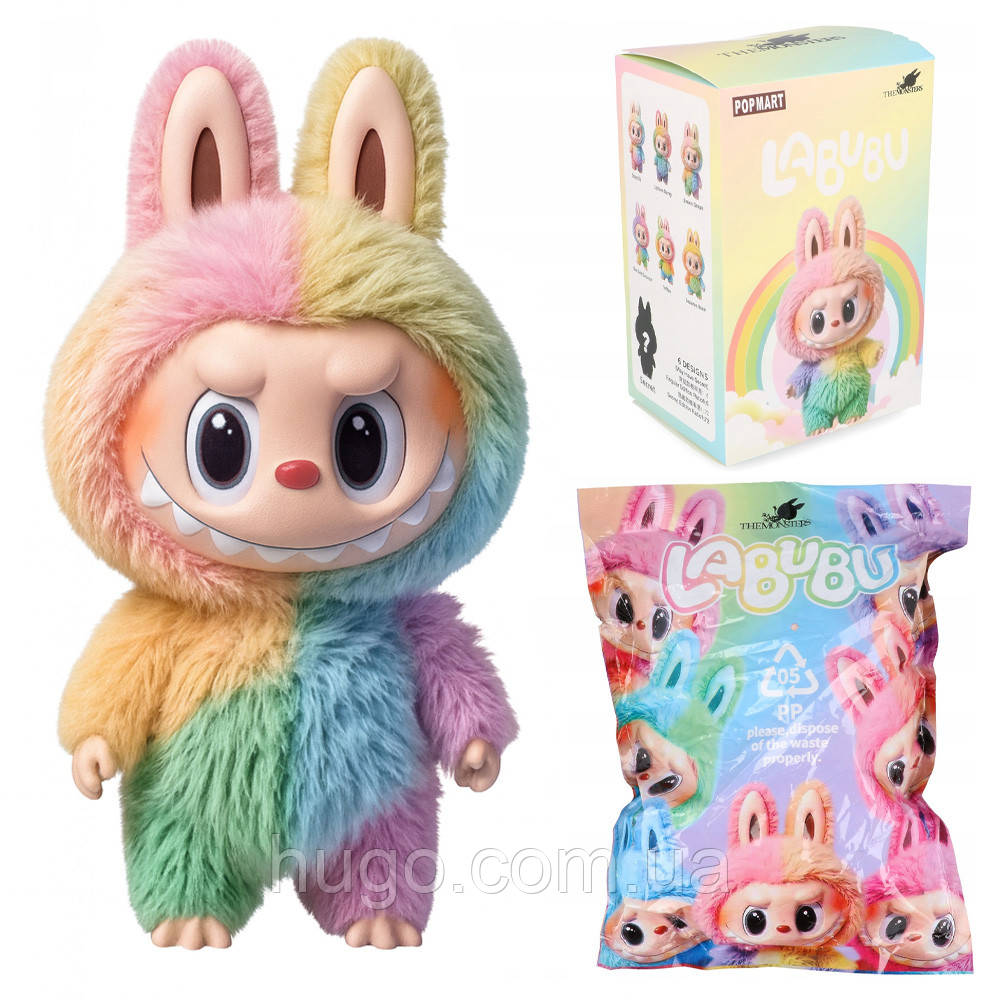 Іграшка-сюрприз Labubu, м'яка, 4 сезон, 15 см / Дитяча іграшка лабубу / Фігурка-брелок лабуба, фото 1