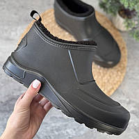 Калоші високі утепленні чоловічі чорні EVA калоші теплі зимові з піни гумові чорного кольору ева 41-46 галоші