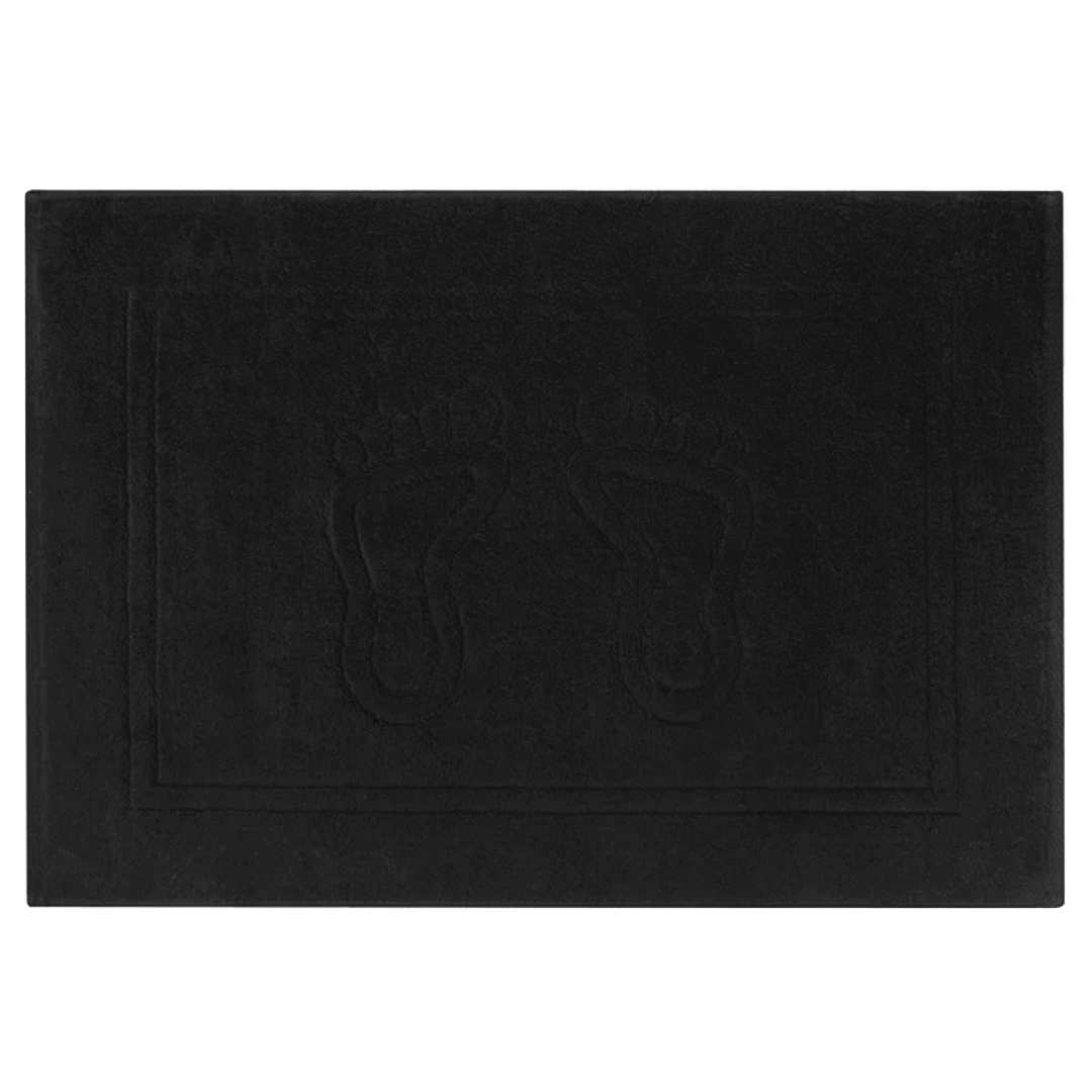 Рушник махровий для ніг Туреччина Hotel - Чорний 50*70 700 г/м² малюнок ніжки