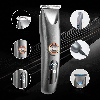 Машинка для стрижки волосся з 3 насадками, SURKER SK-607 / Акумуляторний тример з дисплеєм, фото 7