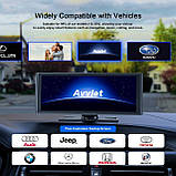 Автомагнітола Avylet 9.26" з CarPlay і Android Auto, 4K відеореєстратором, GPS, Bluetooth, FM, камерою заднього виду, універсальна, фото 5