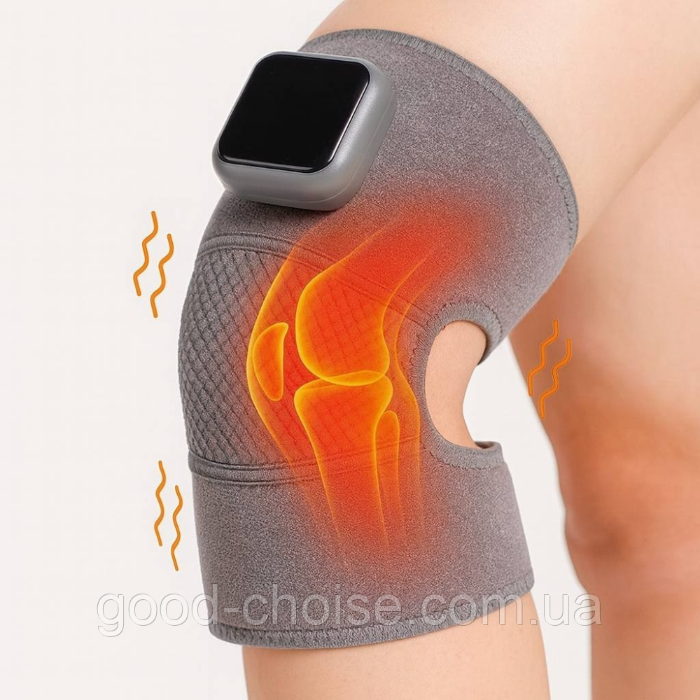 Масажер для коліна з підігрівом, 3 режими, від USB / Колінний масажер / Наколінник для суглобів, фото 1