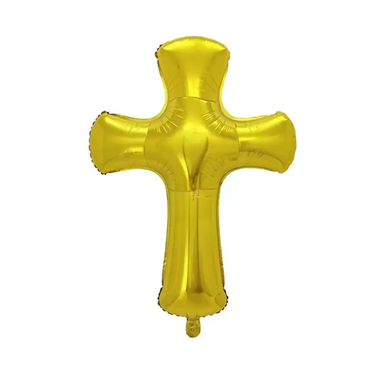 Фольгована куля «Хрест золотий» 75×63 см (Китай)