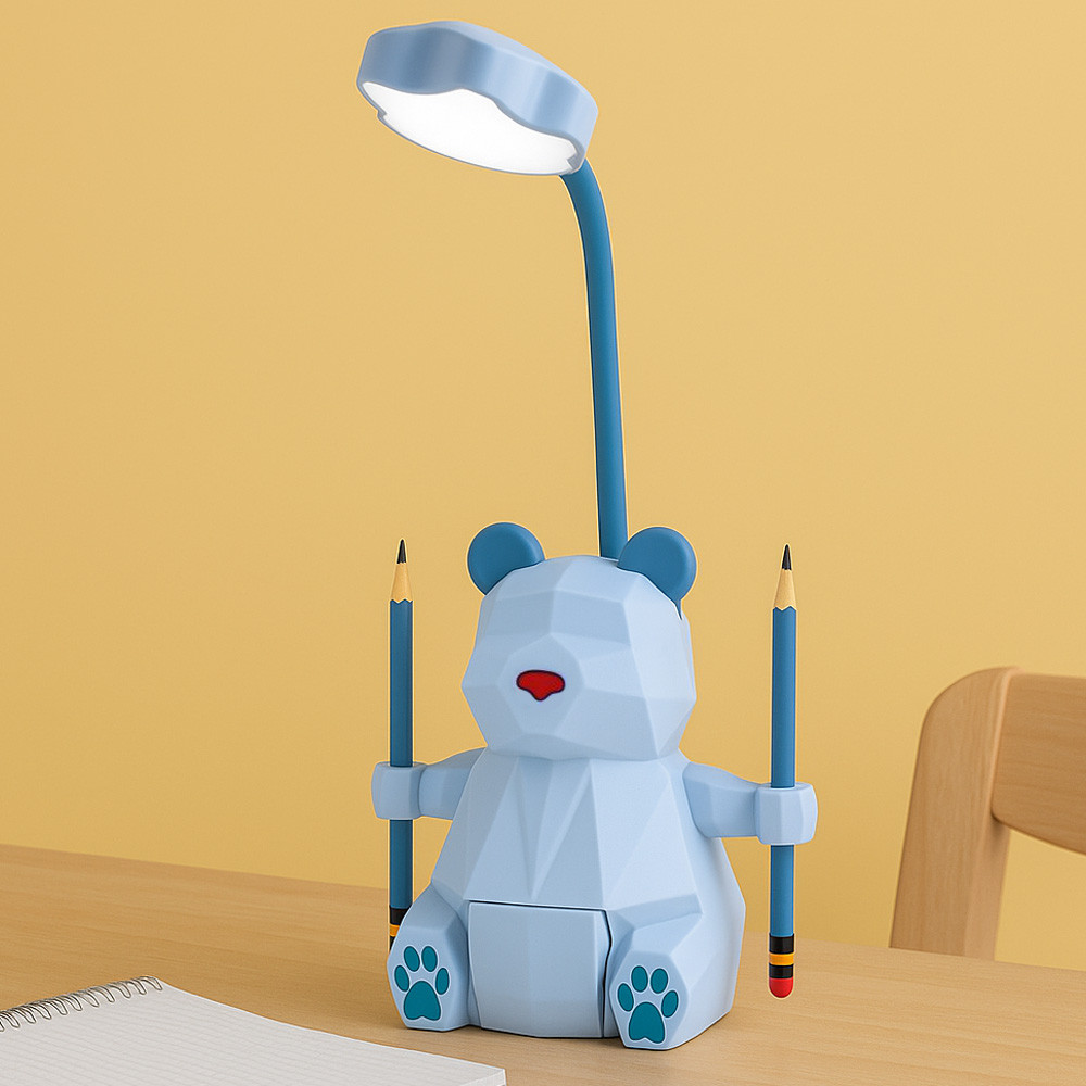 Настільна лампа з висувною шухлядкою 27х12см, USB / Акумуляторна LED лампа на стіл / Дитяча лампа нічник, фото 1