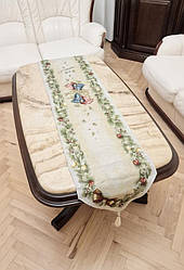 Новорічна доріжка ранер на стіл 35×145 см