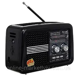 Радіоприймач на сонячній батареї, MP3+USB+MicroSD+Bluetooth, RX BT978S / Акумуляторний радіоприймач