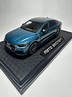 Машинка металева "АвтоЕксперт" AUDI A7,  АУДІ А7,  світло звук відкриваються двері ,синя, 1:24