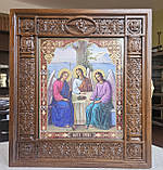 Аналойна ікона Двунадесяті свята в темному фігурному кіотеку, розмір 34*30, сюжет 20*24, 26 сюжету, фото 5