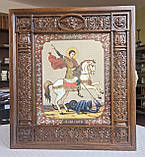 Аналойна ікона Двунадесяті свята в темному фігурному кіотеку, розмір 34*30, сюжет 20*24, 26 сюжету, фото 7