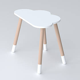 Дитячий столик хмарка 46х70х40, стіл для дитячої кімнати, трюмо для дівчаток, білий