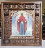 Аналойна ікона Двунадесяті свята в темному фігурному кіотеку, розмір 34*30, сюжет 20*24, 26 сюжету, фото 8
