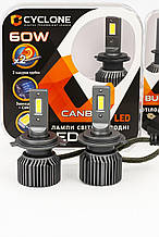 Led h4 12000 lm 6000 k 60 w комплект з обманками