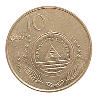 Кабо-Верде 10 ескудо, 1994 Птахи - Сіроголова альциона (halcyon leucocephala)