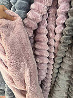 Плед покривало Шарпей з еко овчиною Євро 200х230