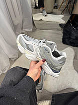 New Balance 9060 Grey Термо жіночі кросівки Нью Беланс 9060 сірі замша єврозима фліс, фото 5