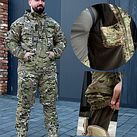 Тактичний костюм гірка зимовий військовий водонепроникний костюм теплий зимовий мультикам форма рип-стоп