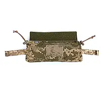 Тактический медицинский подсумок-аптечка Roll пиксель ММ14, раскладного типа, выполнен из прочной Cordura, вместительный для ЗСУ