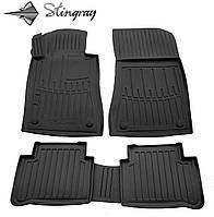 3D коврики в салон для Mercedes Benz W210 E (1995-2002) (2WD) с бортиками 30 мм (Stingray)