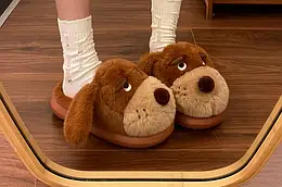 Нові яскраві цуценячі капці, кімнатні тапочки, жіночі  3D-собаки