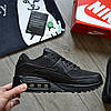 Чоловічі кросівки Nike Air Max 90 black Найк Аір Макс 90 чорні, фото 3