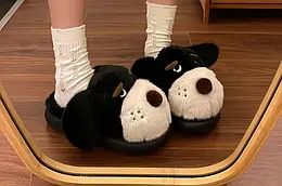 Нові яскраві цуценячі капці, кімнатні тапочки, жіночі  3D-собаки