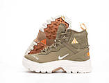Чоловічі кросівки Найк Nike ACG Air Zoom Gaiandome Gore-Tex Khaki White DD2858-202, фото 4