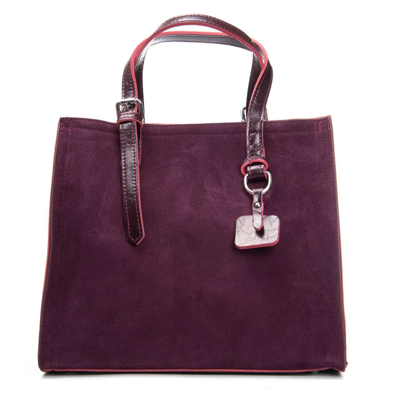 Сумка Женская Классическая замш 8800-1 bordo.Купити жіночі сумки гуртом і в роздріб із натуральної шкіри в Україні, фото 1
