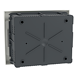 Врізний щит на 18 модулів, 1 ряд, з білими дверцятами Schneider Easy9 EU, фото 2