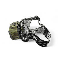 Налобний ліхтар HX-816 2xCOB+Red Green Camo, фото 5