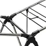 Складна металева сушарка для білизни, підлогова, модель 660130, універсальна для сушіння одягу, фото 3