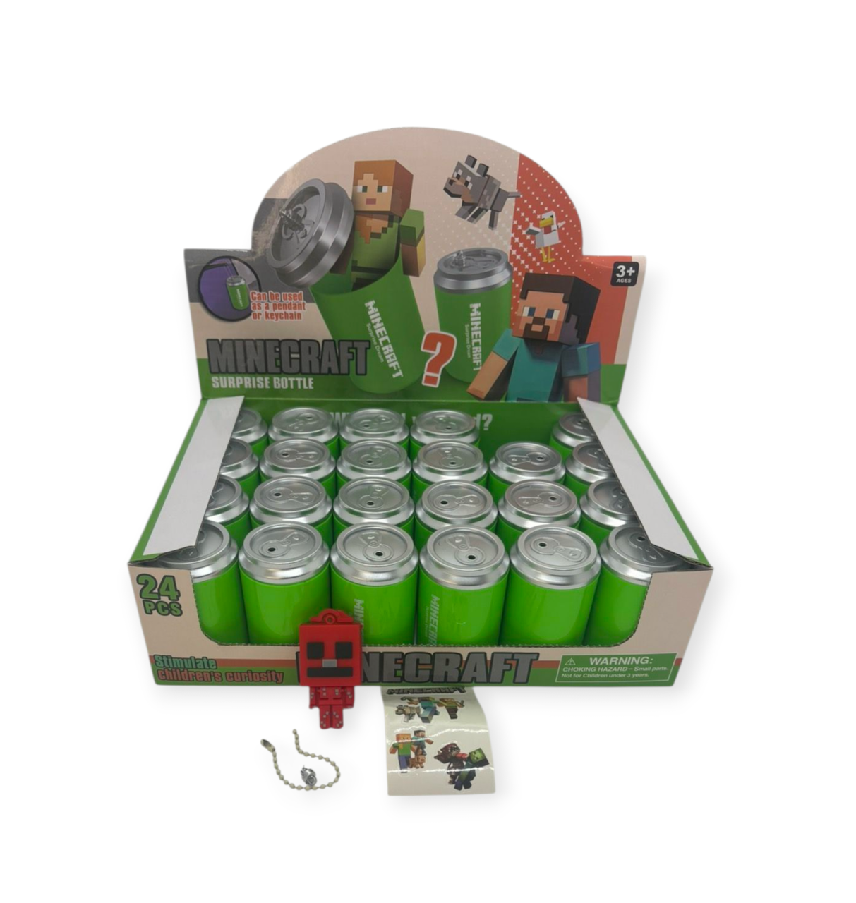 Брелок Minecraf у банці 7.5 см., фото 1
