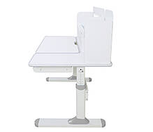 Комплект парта стіл з надбудовою Cubby Nerine Grey + дитяче ортопедичне крісло Fundesk Leone Grey для школяра, фото 4