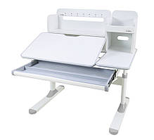 Комплект парта стіл з надбудовою Cubby Nerine Grey + дитяче ортопедичне крісло Cubby Solidago Grey для школяра, фото 5