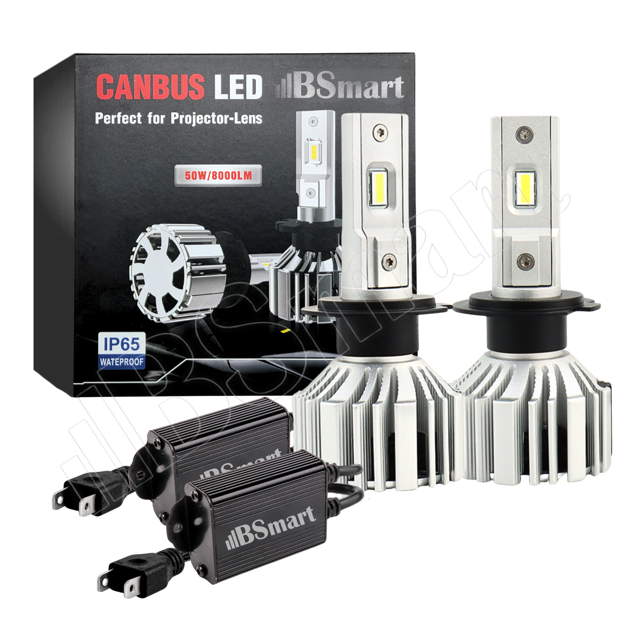 Автолампи LED BSmart BS24-01 H7 truck 24V 80W Canbus 40W на лампу
